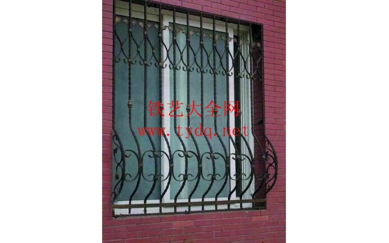 Wrought iron window