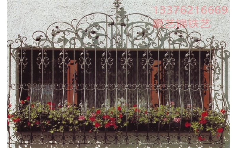 Wrought iron window