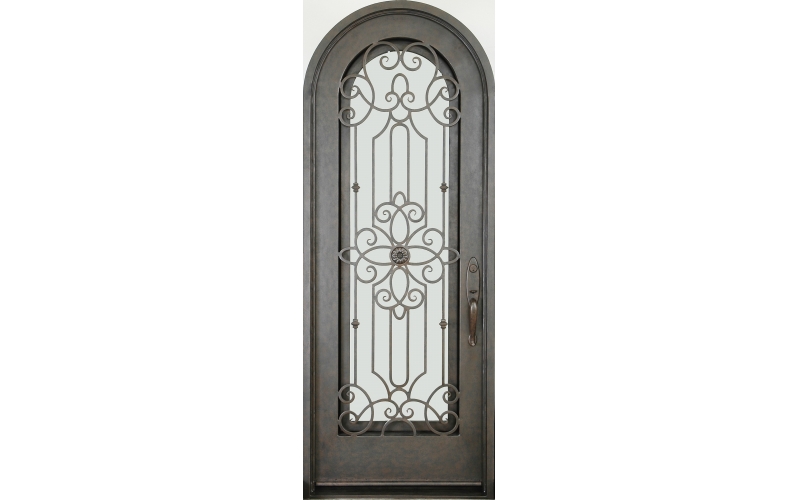 Wrought iron entrance doors