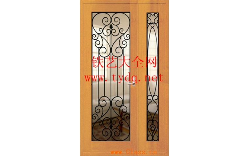 Wrought iron entrance doors
