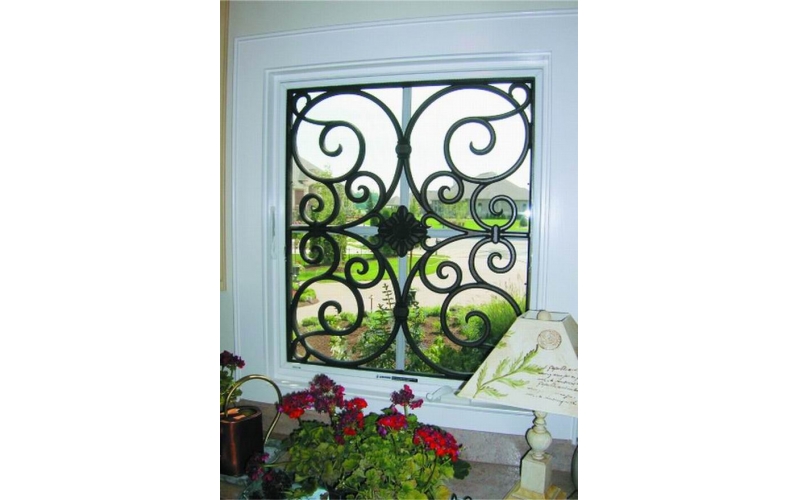 Wrought iron window