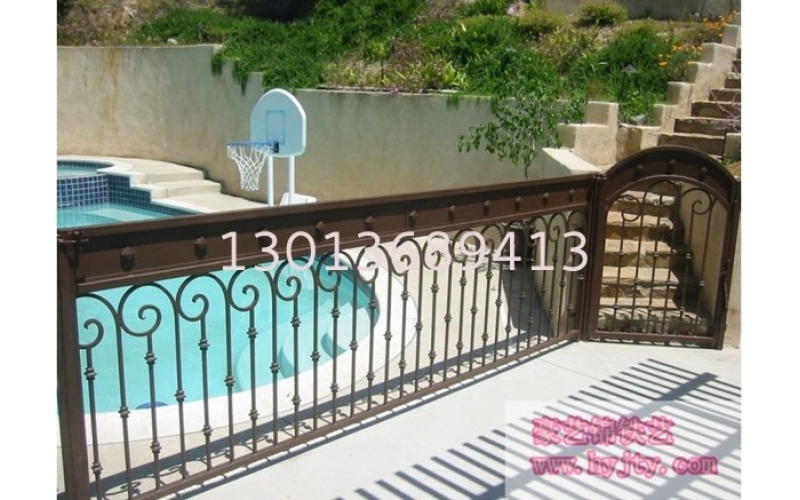 Wrought iron railings