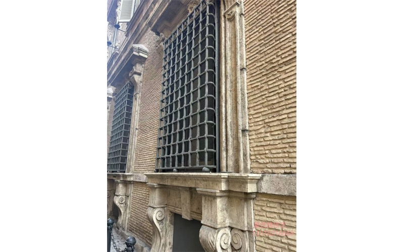 Wrought iron window